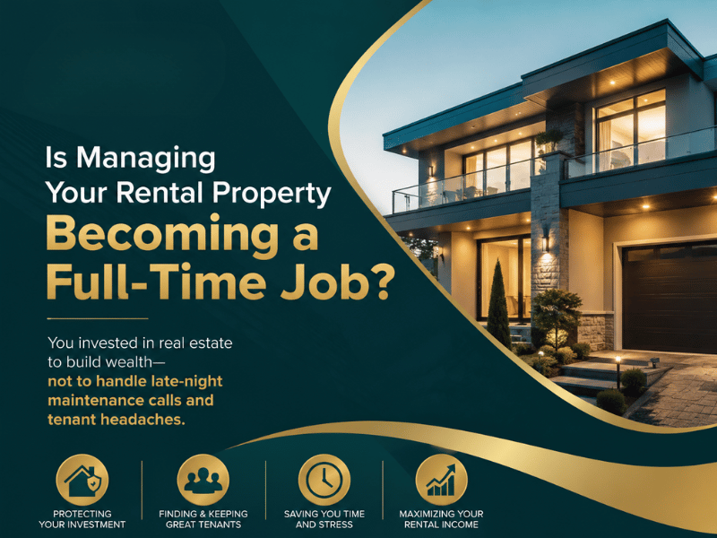 Managing a rental property shouldn't feel like another full-time job.
If owning rental property is causing more stress than income, it may be time for a better solution.