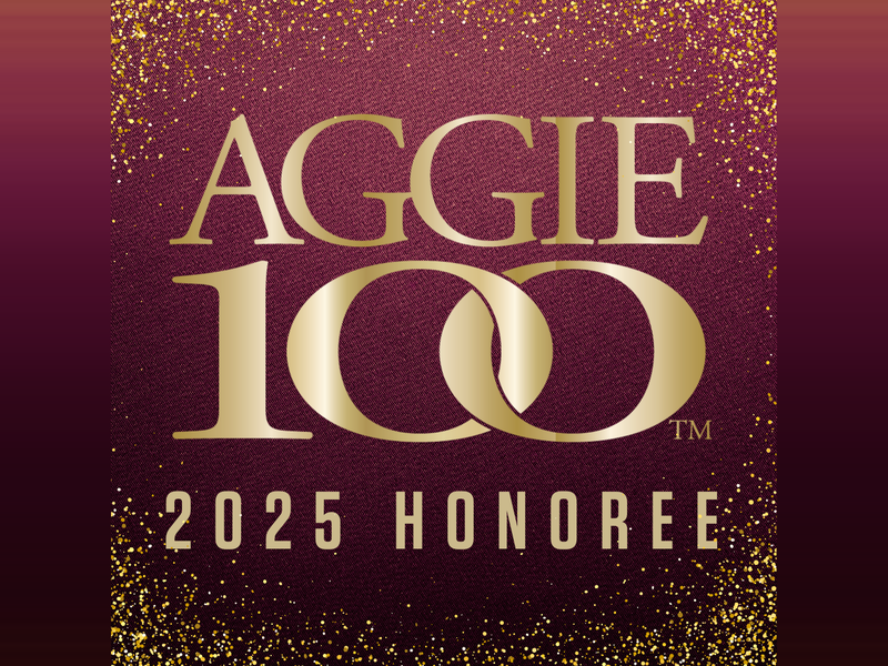 Listed on Aggie 100 by Texas A&M University 5x