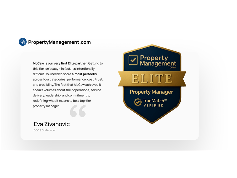 PropertyManagement.com's 1st ever Elite rated property manager